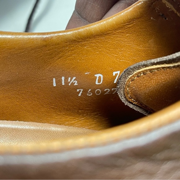 Allen Edmonds Traveler Shoes Mens 11.5D Brown Leather Bicycle Toe Casual Driving main image 13